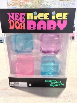 Nee Doh Nice Ice Baby Squish Toys 4-Pack