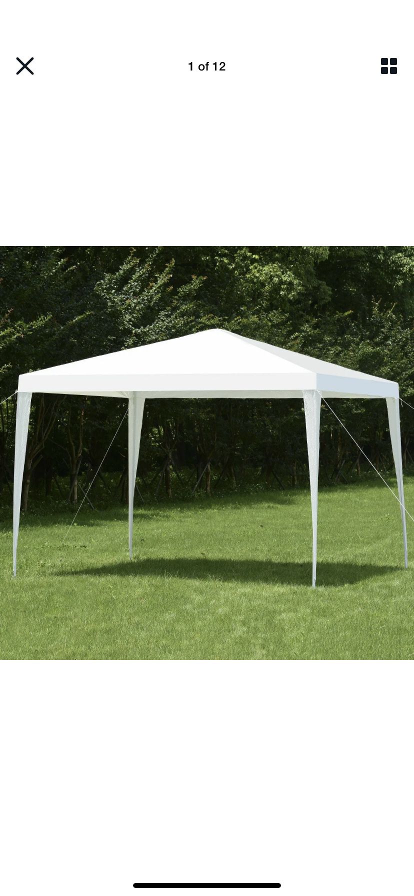 Wedding Party Event Tent Outdoor Canopy 10'x10' Gazebo Pavilion Cater Heavy Duty