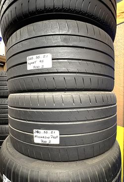✅ 2 Used Tires 265/35ZR21 MICHELIN PILOT SPORT 4S 265/35R21 ALL SEASON SUMMER 265 35 21