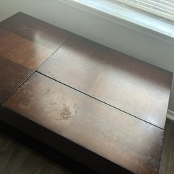 brown storage table 