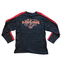 Vintage Y2K Harley Davidson Tribal Long Sleeve Shirt Size XL