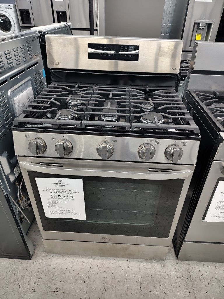 Low Price/ 5 Burner Gas Stove With Air Fry Was$1499