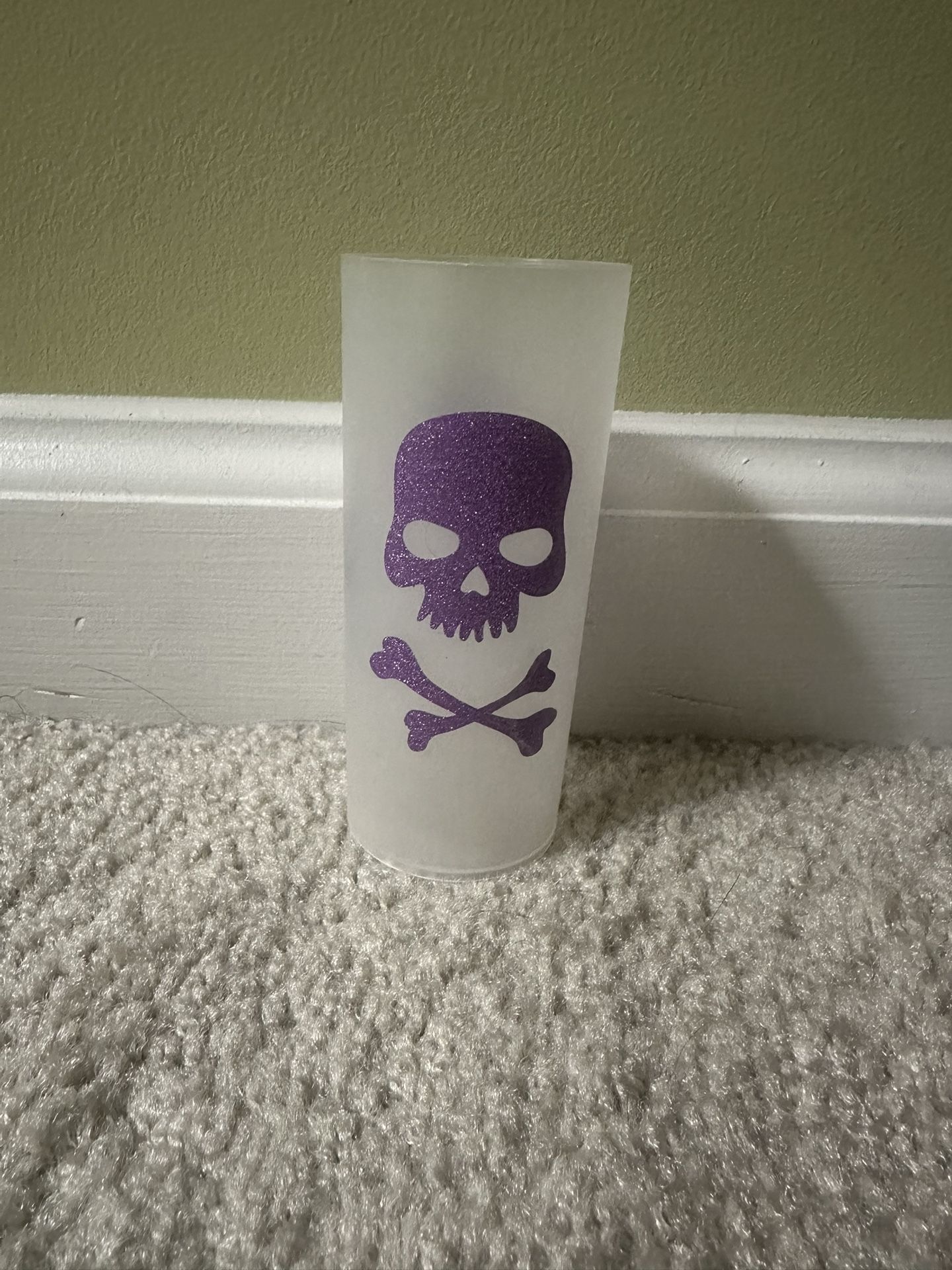 Halloween plastic battery powered candle holder