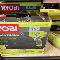 RYOBI Corded 3/8 Drill $30