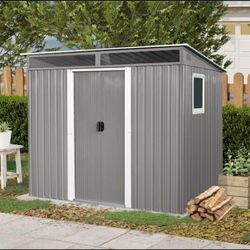 8 x 6 FT Outdoor Metal Storage Shed