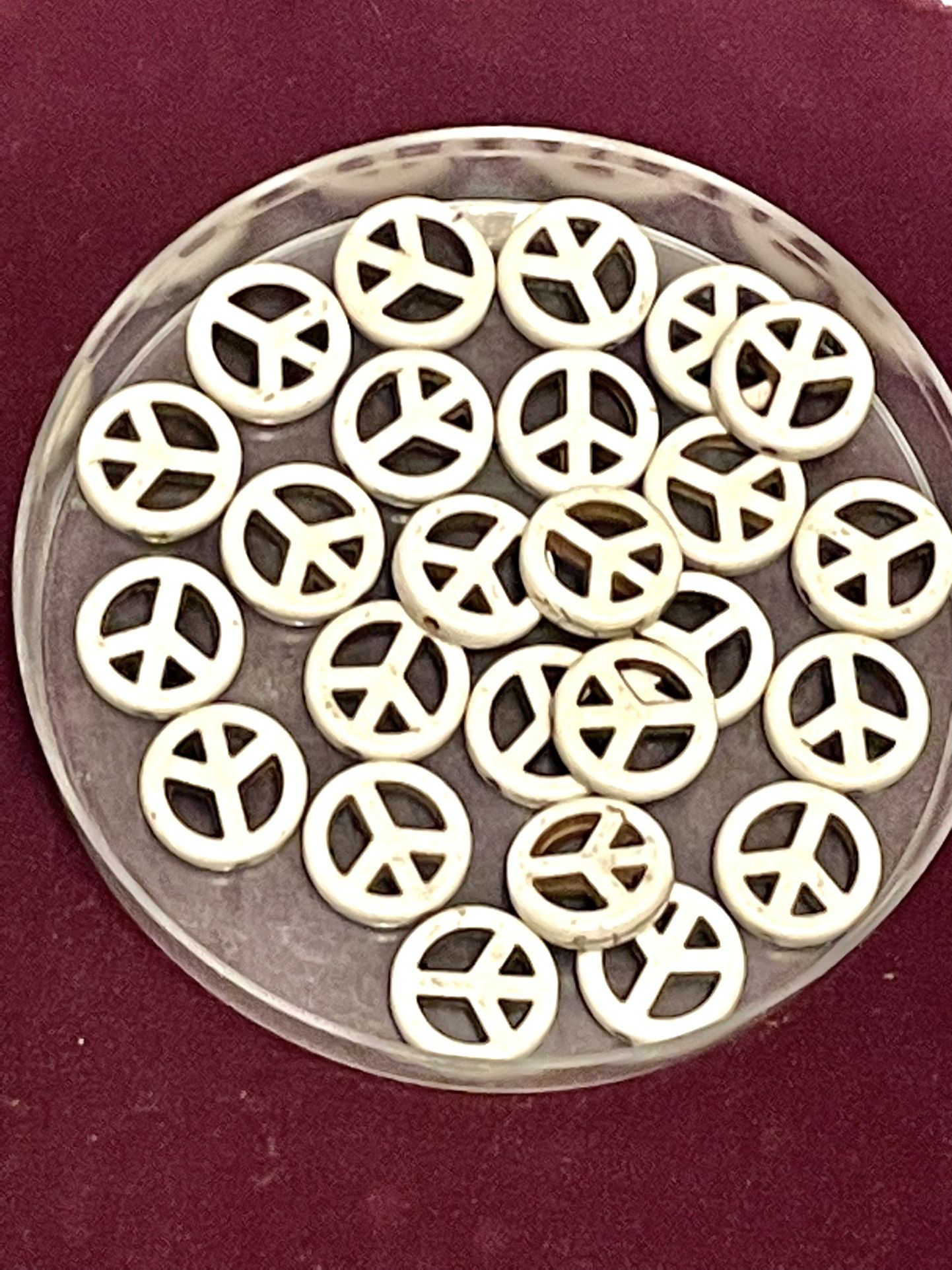 25 Peace Beads