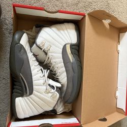 Retro Jordan 12 White Dark Grey
