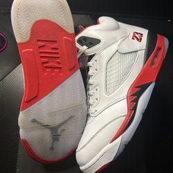 Jordan 5 Fire Red Size 12 Used