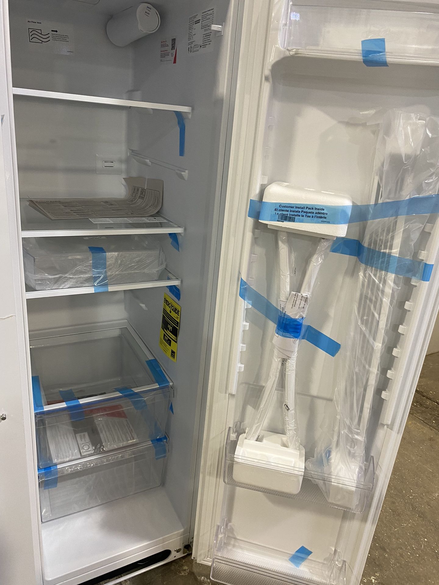 Open Box New Fridge
