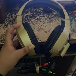 Gold Lgb Gaming Headset
