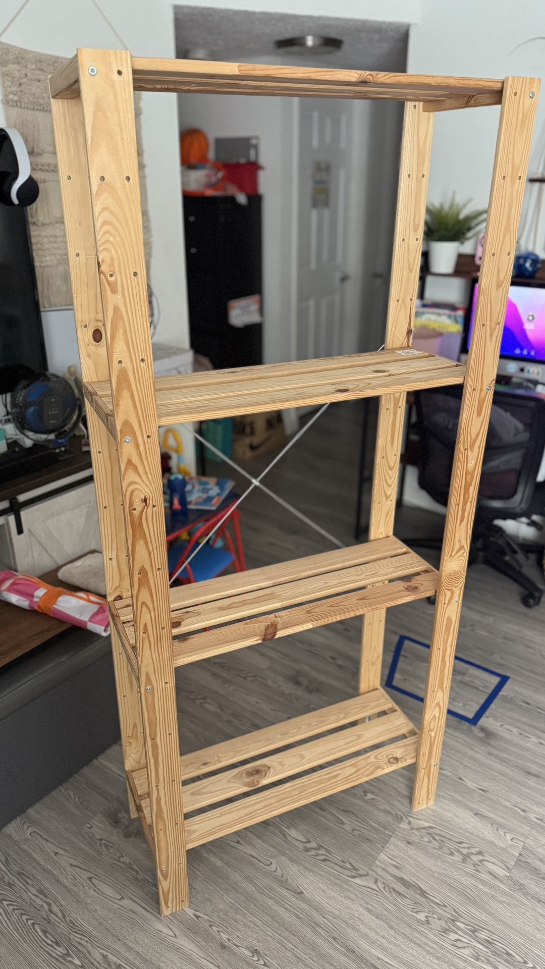 Two IKEA wooden Shelves