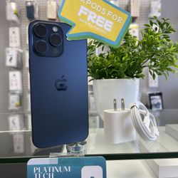 iPhone 15 Pro Max 256Gb Blue ATT/Cricket Like New