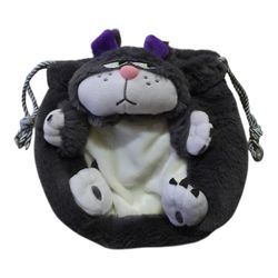 Disney Cinderella Lucifer Cat Plush Drawstring Handbag Purse