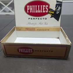 1957 Phillies Cigar Box Empty 