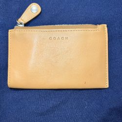 Coach Light Brown Card Holder 