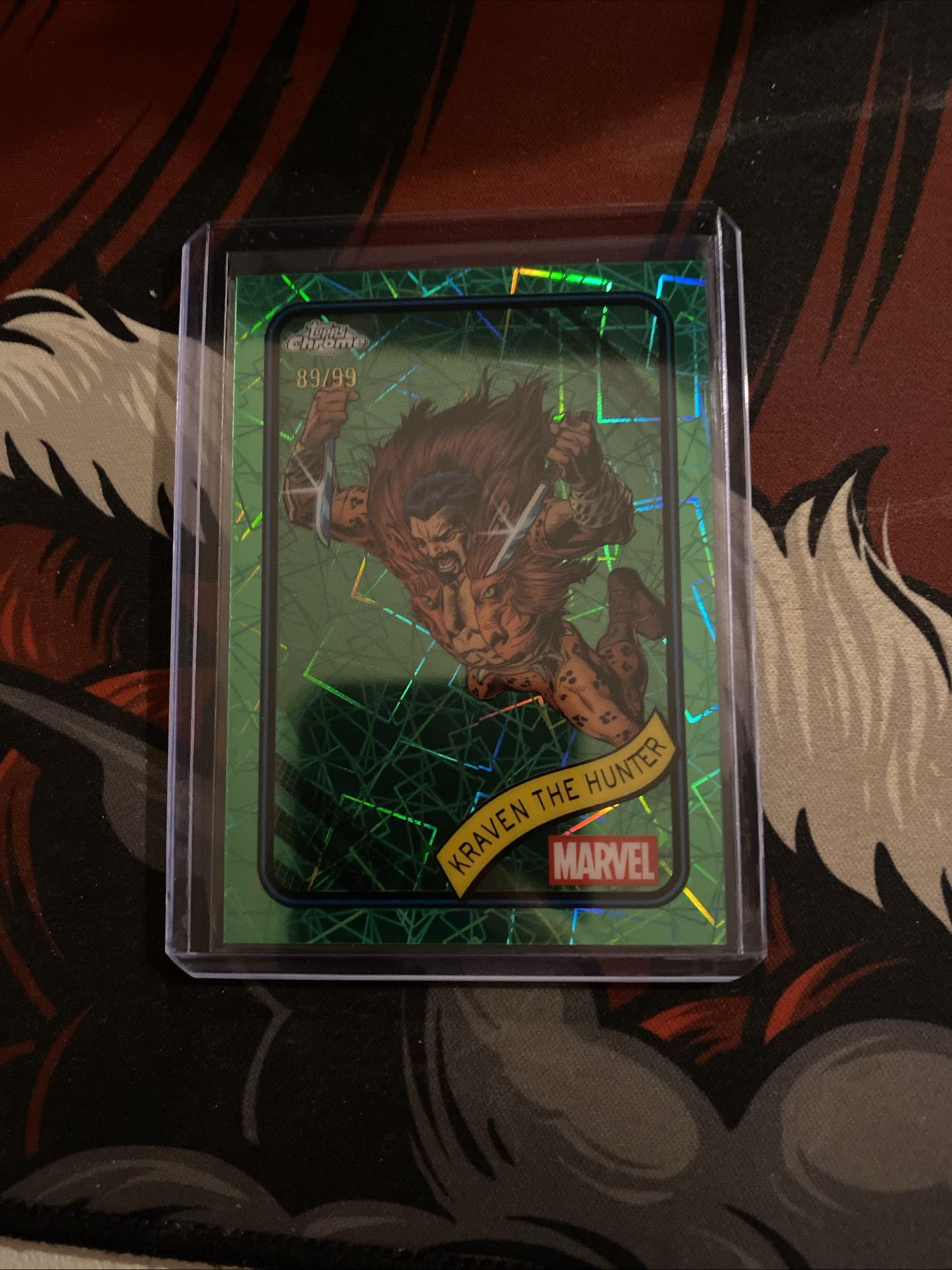 Marvel Topps Chrome 2025 Kraven The Hunter /99 Green Lazer