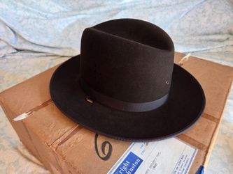 Vintage Stetson sheriff campaign hat fedora