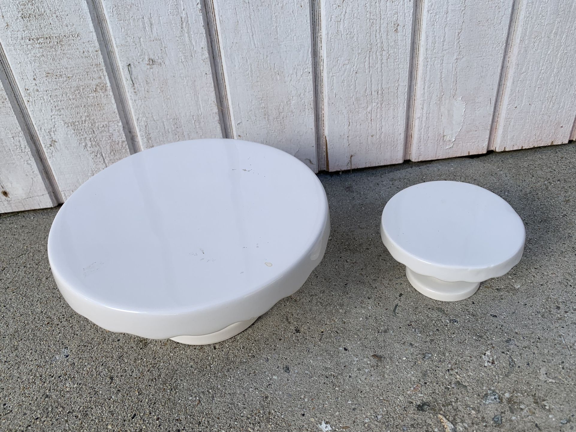 White Target Cake Stands