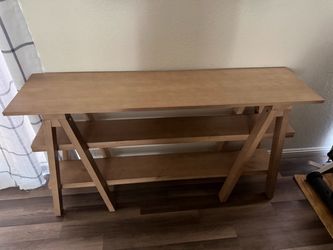Extra Long Console Table with 3-Tier Storage