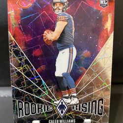 Caleb Williams Panini Phoenix, Rookie Rising Laser Prizm