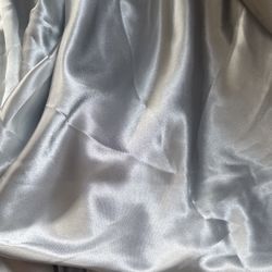 38 Round Satin Table Cloth Gray/Silver (108inch) Great For Parties!!  