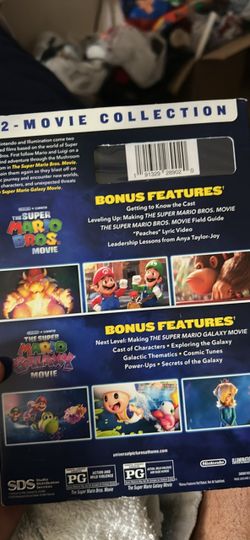 Super Mario Brothers and super Mario Brothers galaxy movie two in one DVD