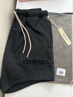 Fear Of God Essentials JetBlack Shorts
