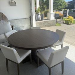 Restoration Hardware Wood Table & 5 Chairs
