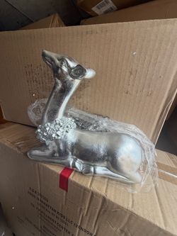 Silver deer by Valerie