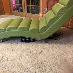 Custom Leather Chaise