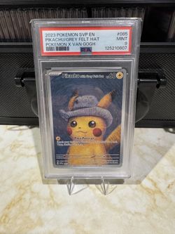 PSA 9 PIKACHU WITH GREY FELT HAT #085