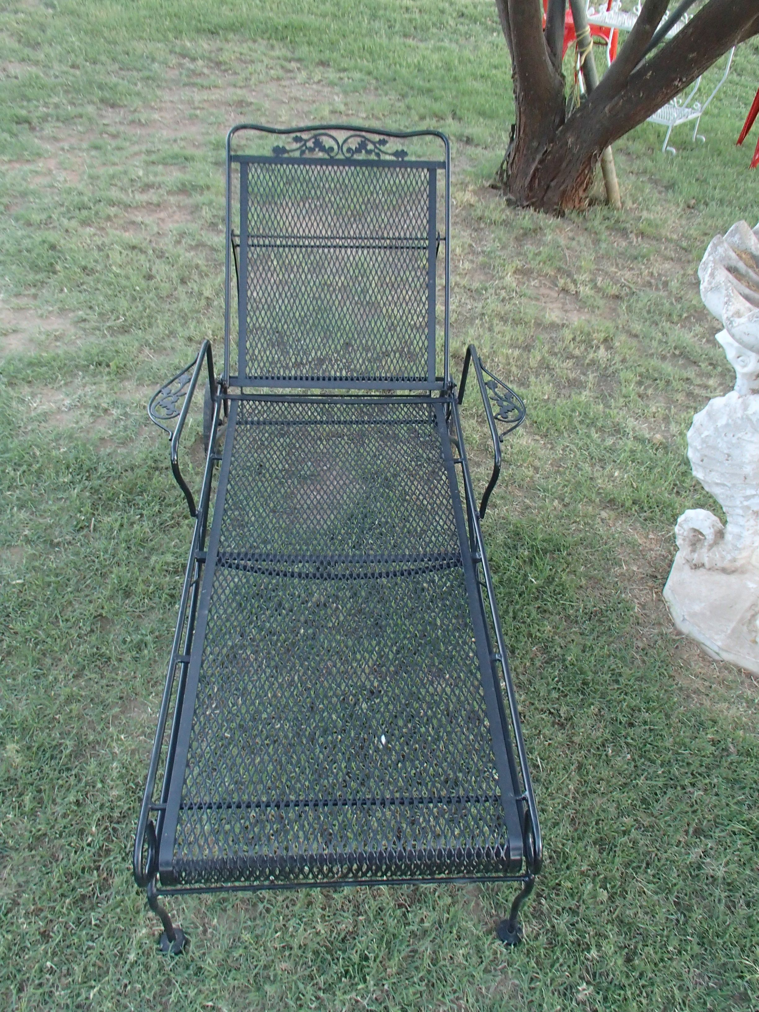 Woodard Wrought Iron Chaise Lounge