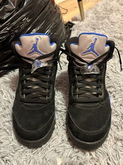 Retro 5s Racer blue Size 10