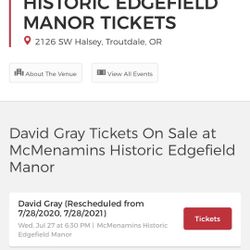 David grey Tickets