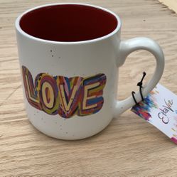 Etta Vee “LOVE” Large Ceramic Coffee/Tea Mug Cup 20 Oz.