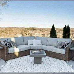 Outdoor Garden Patio Furniture U Piece Sectional Color Options ⭐No Needed Credit Check 💛 $39 Down Payment with Financing2005