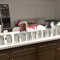 Wedding Table numbers #1-15