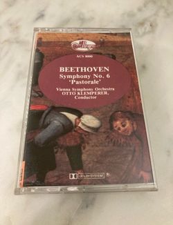 Beethoven Symphony Number 6 Pastorale Vienna Symphony Orchestra Cassette Tape