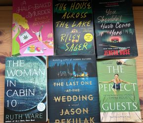 Lot of 6 Mystery Thriller Paperback Books