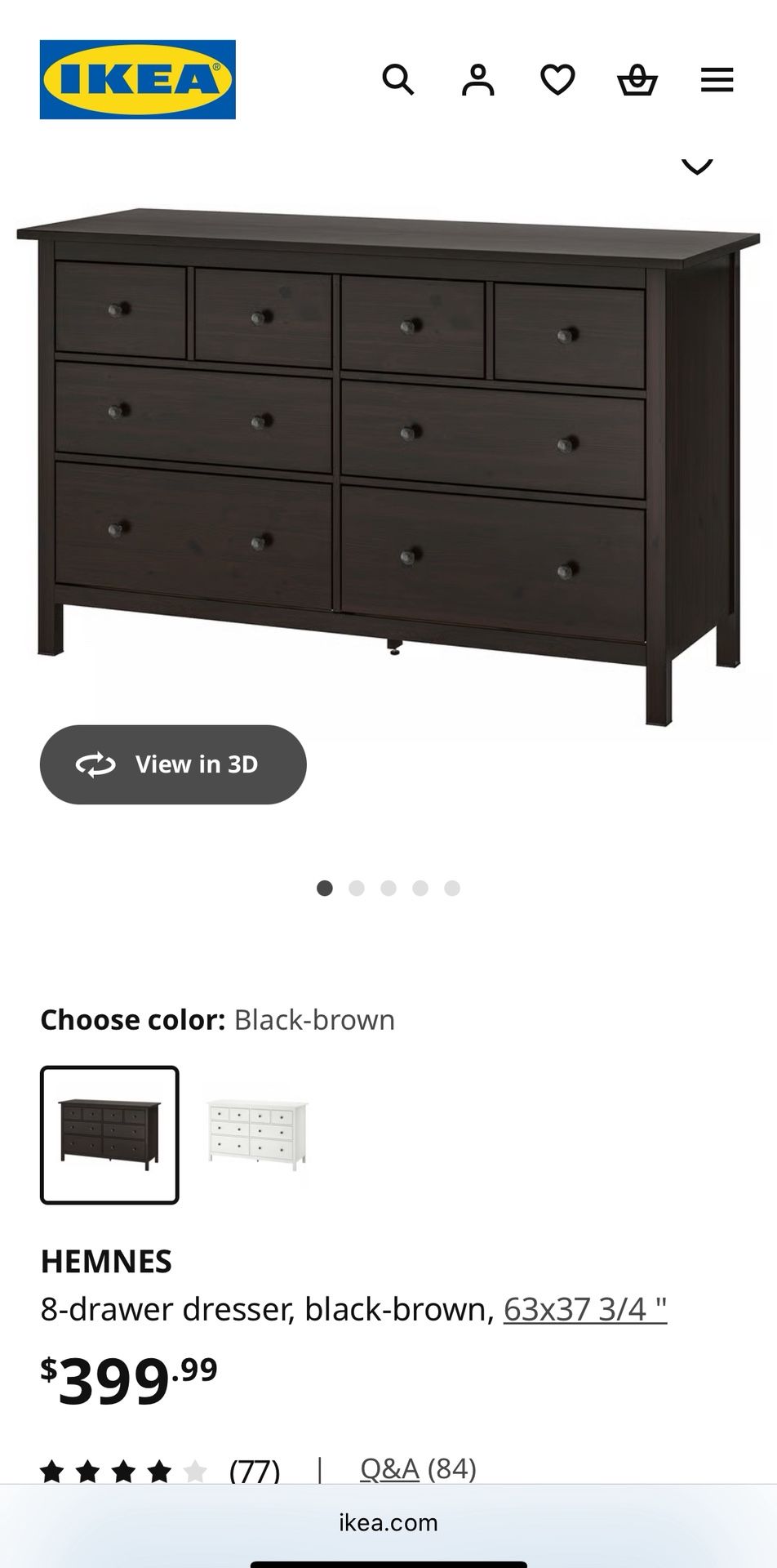 IKEA Dresser “hemnes”