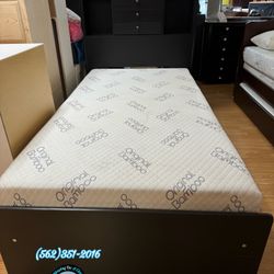 Storage Bed Frame Twin With Drawers 
