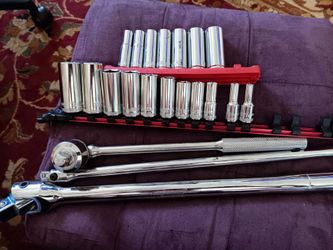 SOCKETS ALL SIZES BRANDS LONG RATCHET BARS