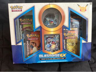 Pokémon TCG 20th anniversary Generations red and blue collection box Blastoise EX