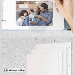 NEW Photo Album Page Refill for 3 Ring Binder, Photo Album Self Adhesive Pages, Photo Albums Pages Fit 2x3 4x6 5x7 8x10 Photo or Recipe Cards REDUCED!