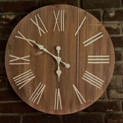 23 Inches Wood Clock 
