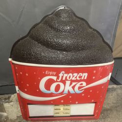 Vintage Frozen Coke Sign