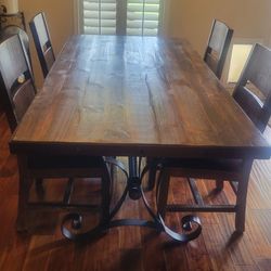 Rustic dining table