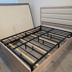 Queen Bed Frame Platform,10" Metal Platform Bed Frame,Heavy Duty Steel Slat Mattress Foundation,No Box Spring Needed, Black