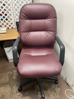 Leather desk chair
