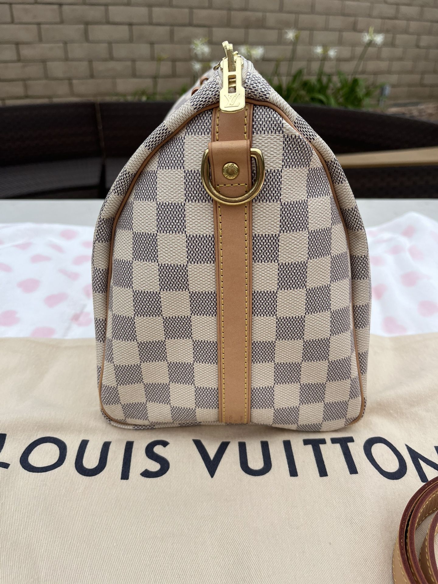 Preloved Louis Vuitton Damier Azur Speedy 30 Bag SP1016 082323 –  KimmieBBags LLC